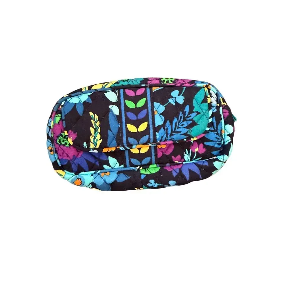 Vera Bradley Cosmetic Case Bag & Matching Case Daisy Paisley Rosey Garden Java